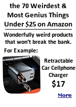 The article describes 70 interesting products, including this ingenious car charger that plugs into your 12-volt port. It features two retractable cords (USB-C and lighting cable) that can extend up to 31.5 inches letting even the backseat get in on the charging. It has the ability to rotate 180 degrees and even includes an additional USB-C and USB-A port for more charging options.